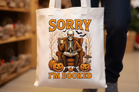 Spooky Book Lover Skeleton Png Sublimation designartist 
