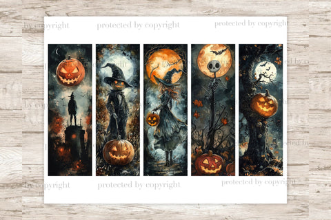 Spooky Bookmarks | Halloween Printable Set SVG GlamArtZhanna 