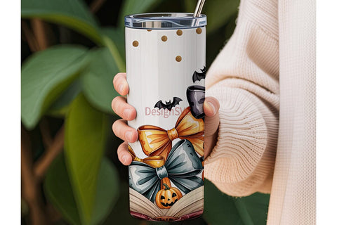 Spooky Bows Halloween 20oz Tumbler Wrap Sublimation DesignSVG 