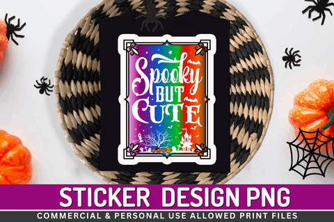 Spooky but cute Stickers Design Sublimation Regulrcrative 