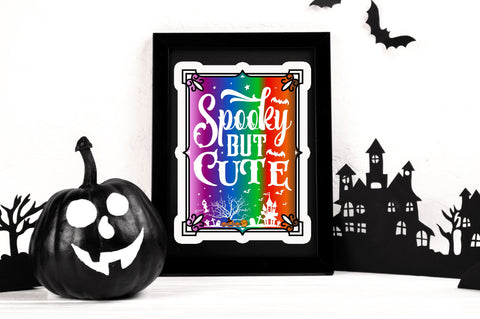 Spooky but cute Stickers Design Sublimation Regulrcrative 