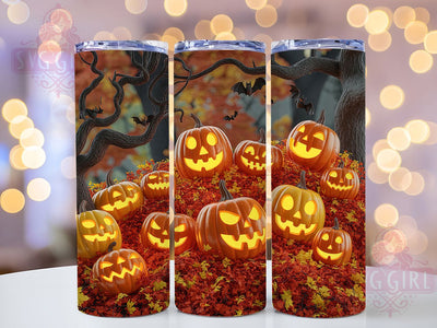Spooky Camo Halloween Pumpkin Tumbler, Jack-O-Lantern Wrap, 20oz Tumbler Sublimation, Halloween Camouflage Design, Spooky Camo Tumbler, Rustic Pumpkin Wrap, Creepy Fall Sublimation Sublimation SvggirlplusArt 