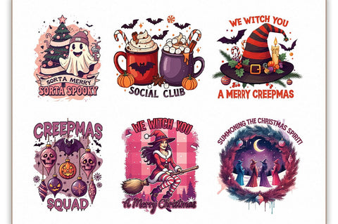 Spooky Christmas Sublimation Bundle Sublimation Shetara Begum 