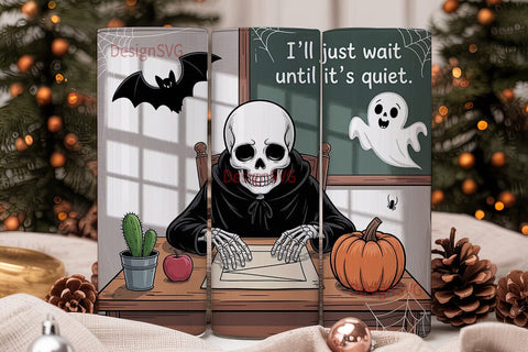 Spooky Classroom 20oz Tumbler Wrap Sublimation DesignSVG 