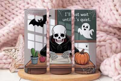 Spooky Classroom 20oz Tumbler Wrap Sublimation DesignSVG 