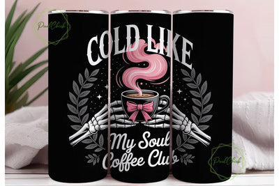 Spooky Coffee Tumbler Wrap PNG Sublimation PixelChick 