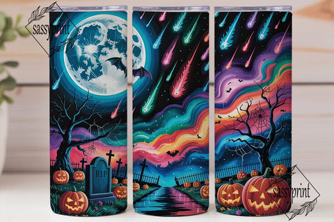 Spooky Cosmic Halloween 20oz Tumbler Sublimation sassyprint 