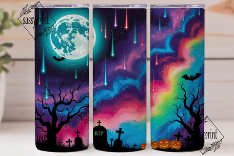 Spooky Cosmic Halloween 20oz Tumbler Sublimation sassyprint 