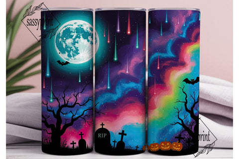 Spooky Cosmic Halloween 20oz Tumbler Sublimation sassyprint 