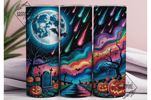 Spooky Cosmic Halloween 20oz Tumbler Sublimation sassyprint 