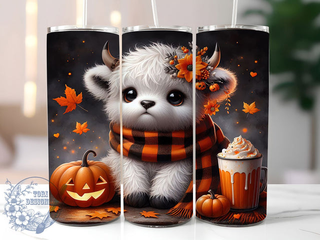 Spooky Cow Funny Cute Halloween Tumbler, Halloween Farm Wrap, Funny Ghost Cow Cup, Kawaii Animal Design, 20Oz Sublimation Wrap, Haunted Barn Drinkware, Moo Halloween Tumbler Sublimation ToriDesigns 