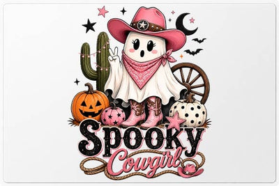 Spooky Cowgirl Halloween PNG, Western Ghost Sublimation Design SVG BillahCrafts 