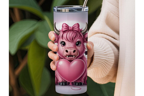 Spooky-Cute Cow 20oz Tumbler Wrap Sublimation DesignSVG 