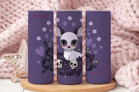 Spooky Cute Fawn 20oz Tumbler Wrap Sublimation DesignSVG 