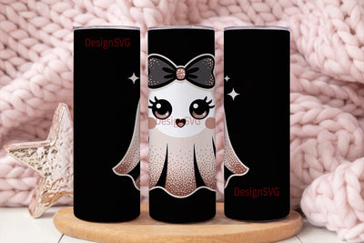 Spooky Cute Ghost 20oz Tumbler Design Sublimation DesignSVG 