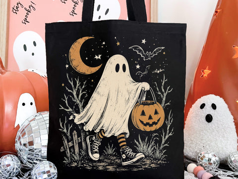 Spooky Cute Ghost Sneakers Halloween PNG SVG DesignDestine 