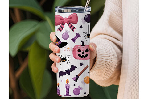 Spooky Cute Halloween 20oz Tumbler Wrap Sublimation DesignSVG 