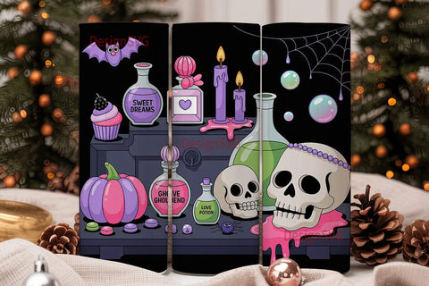 Spooky Cute Halloween 20oz Tumbler Wrap Sublimation DesignSVG 