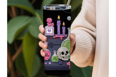 Spooky Cute Halloween 20oz Tumbler Wrap Sublimation DesignSVG 
