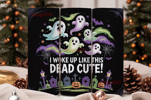 Spooky Cute Halloween 20oz Tumbler Wrap Sublimation DesignSVG 