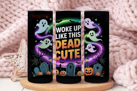 Spooky Cute Halloween 20oz Tumbler Wrap Sublimation DesignSVG 