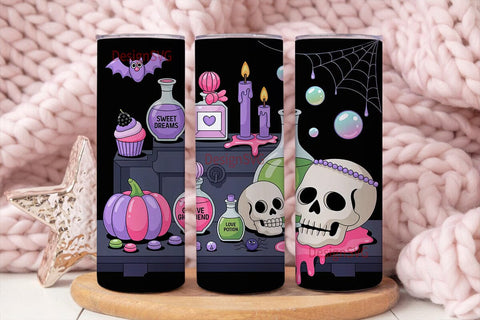 Spooky Cute Halloween 20oz Tumbler Wrap Sublimation DesignSVG 