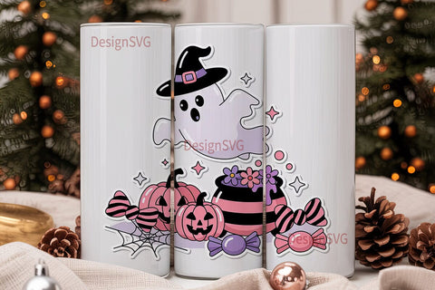 Spooky Cute Halloween 20oz Tumbler Wrap Sublimation DesignSVG 