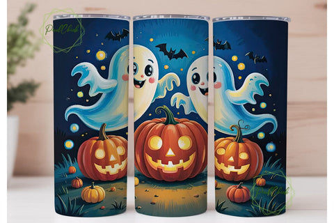 Spooky Cute Halloween 20oz Tumbler Wrap Sublimation PixelChick 