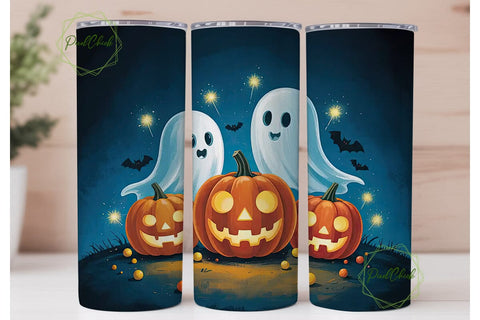 Spooky Cute Halloween 20oz Tumbler Wrap Sublimation PixelChick 
