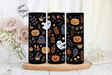 Spooky Cute Halloween 20oz Tumbler Wrap Sublimation sassyprint 