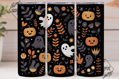Spooky Cute Halloween 20oz Tumbler Wrap Sublimation sassyprint 