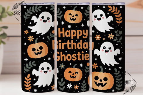 Spooky Cute Halloween 20oz Tumbler Wrap Sublimation sassyprint 