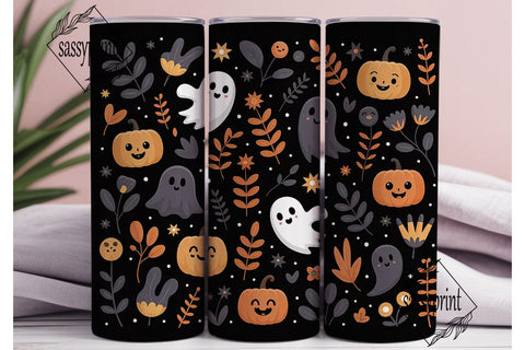 Spooky Cute Halloween 20oz Tumbler Wrap Sublimation sassyprint 