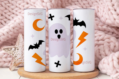 Spooky Cute Halloween Tumbler Wrap Sublimation DesignSVG 