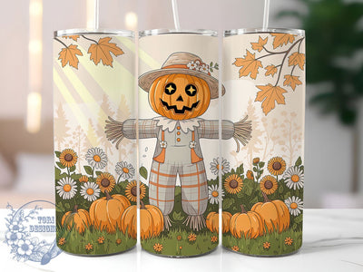 Spooky Cute Pumpkin Halloween Tumbler Wrap, Cute Spooky Png, 20oz Skinny Tumbler, Fall Tumbler Wrap, Pumpkin Tumbler Png, Sublimation Design, Tumbler Wrap Download Sublimation ToriDesigns 