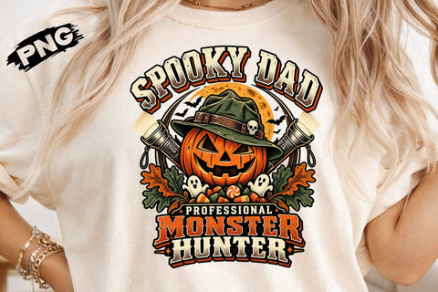 Spooky Dad Monster Hunter Halloween PNG SVG DesignDestine 