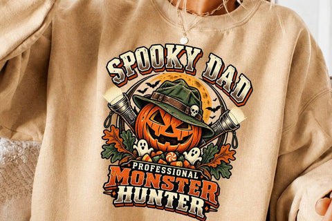 Spooky Dad Monster Hunter Halloween PNG SVG DesignDestine 