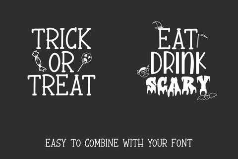 Spooky Dingbats Font Dm Letter Studio 