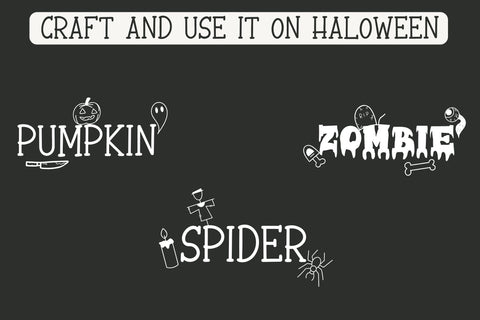 Spooky Dingbats Font Dm Letter Studio 