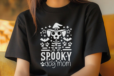 Spooky Dog Mom| Halloween Dog SVG Cutting Files. SVG CosmosFineArt 