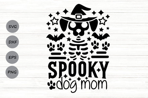 Spooky Dog Mom| Halloween Dog SVG Cutting Files. SVG CosmosFineArt 