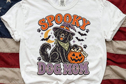 Spooky Dog Mom Witch Dog Halloween PNG SVG DesignDestine 