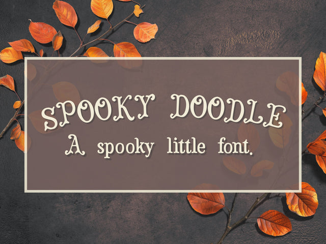 Spooky Doodle Halloween Serif Font Font Dots-A-Lot 