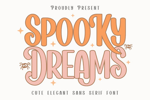 Spooky Dreams - Cute Halloween Sans Serif Font Font Masyafi Studio 