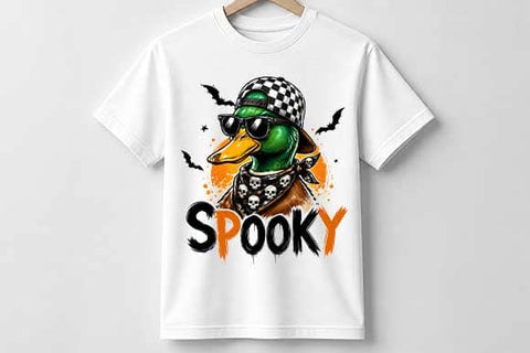 Spooky Duck PNG | Halloween Mallard Sublimation Design SVG BillahCrafts 
