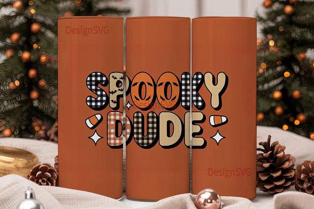 Spooky Dude 20oz Tumbler Wrap Sublimation DesignSVG 