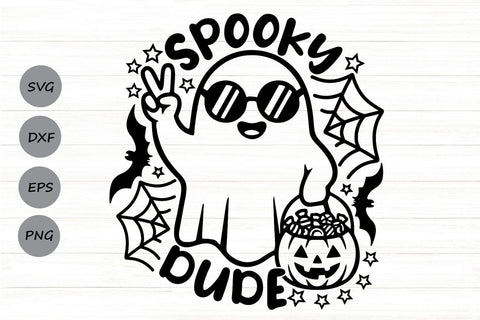 Spooky Dude| Funny Boys Halloween SVG Cutting Files. SVG CosmosFineArt 