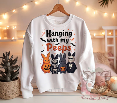 Spooky Easter Bunny, Easter Clipart, Easter Peeps, Bunny PNG, Cute Easter Art, Digital Download, Sublimation Design, Halloween Easter Sublimation Lara' s Designs 