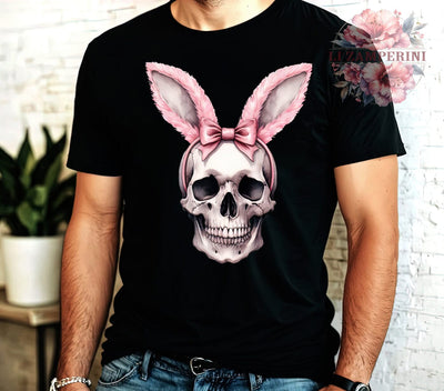 Spooky Easter, Pink Skull, Bunny PNG, Digital Download, Sublimation Design, Halloween Easter, Cute Skull Bunny, Easter Decor Sublimation Li Zamperini 