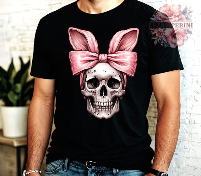 Spooky Easter, Pink Skull, Bunny PNG, Digital Download, Sublimation Design, Halloween Easter, Cute Skull Bunny, Easter Decor Sublimation Li Zamperini 
